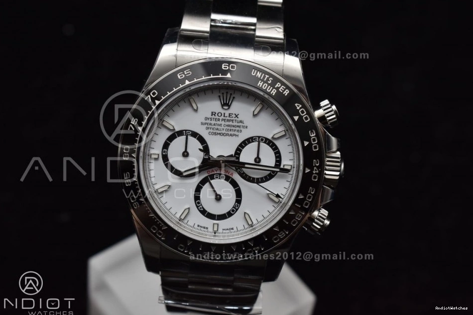 Daytona Dial DD White SS 782 1:1 Edition 904L 126500 Bracelet Best on Steel Functional VSF 1218